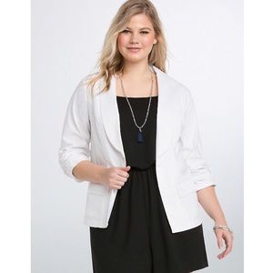 White Linen Style Blazer